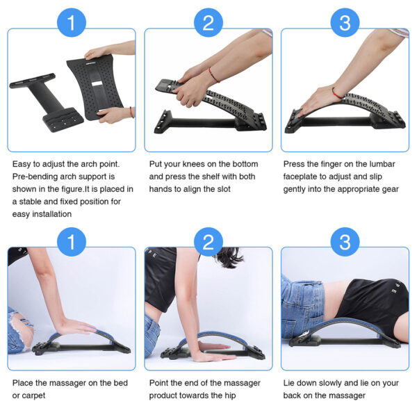 Multi-Level Back Stretcher Device for Back Pain Relief - Image 3
