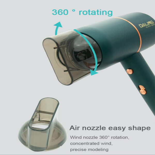DALING Foldable Hair Dryer Compact Design - Image 3