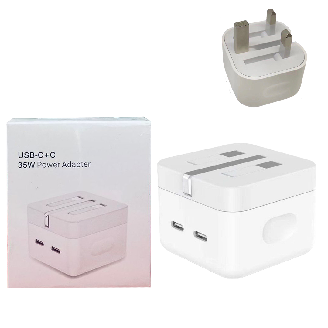 35W Folding Dual USB C Fast Charger Plug