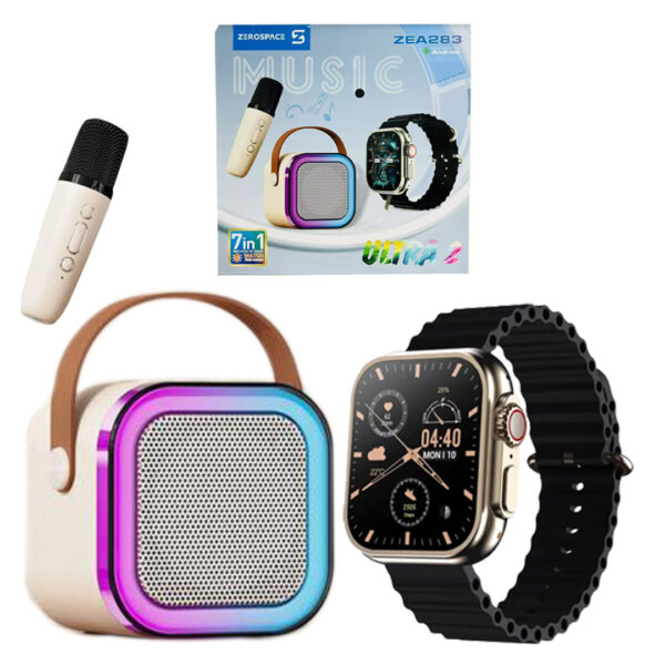 7 in 1 Zerospace Ultra Portable Karaoke Mike and Watch Set