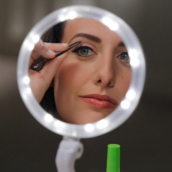 Foldaway LED Lighted Makeup Mirror - Image 7