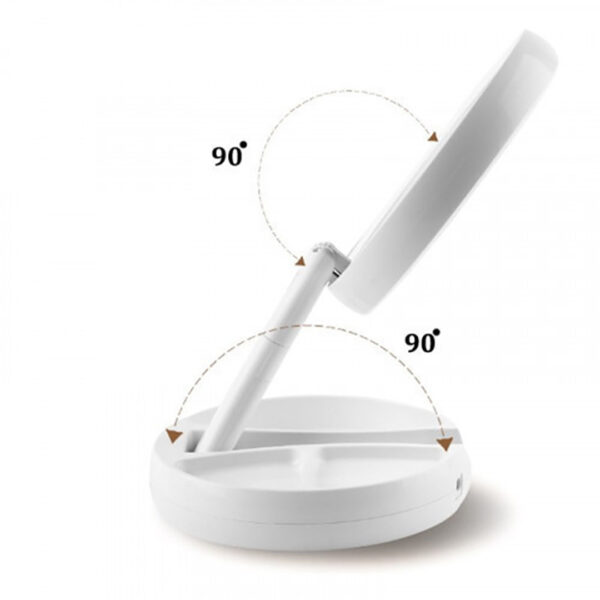 Foldaway LED Lighted Makeup Mirror - Image 3