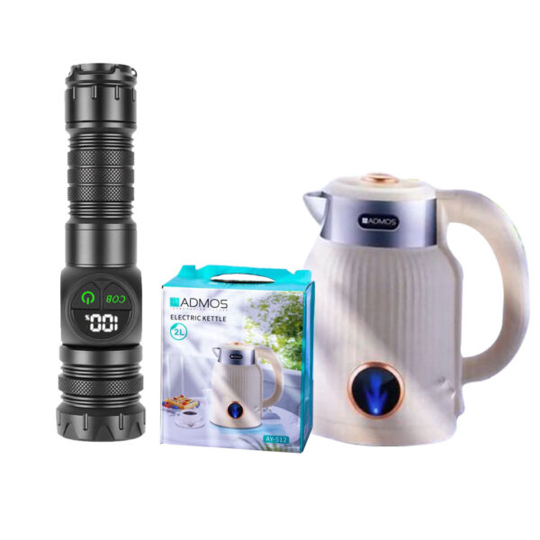 2 Pcs Electric Kettle + Torch Combo Offer