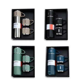2 Pcs Special Vacuum Flask with Cup Combo Set